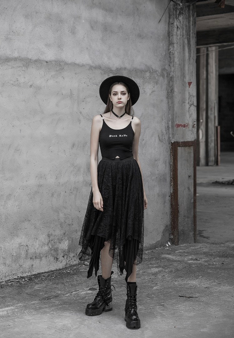 Punk Rave - Both Sides Gothic Black - Skirt | Women-Image