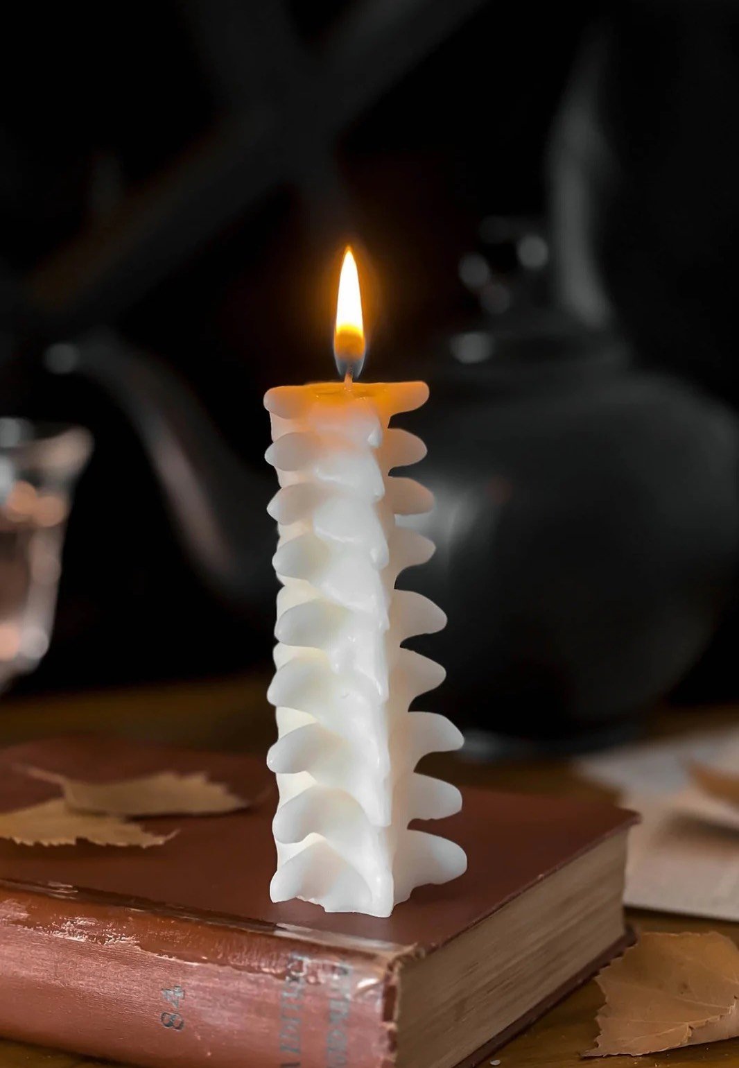 Killstar - Ossuary Moulded White - Candle | Neutral-Image