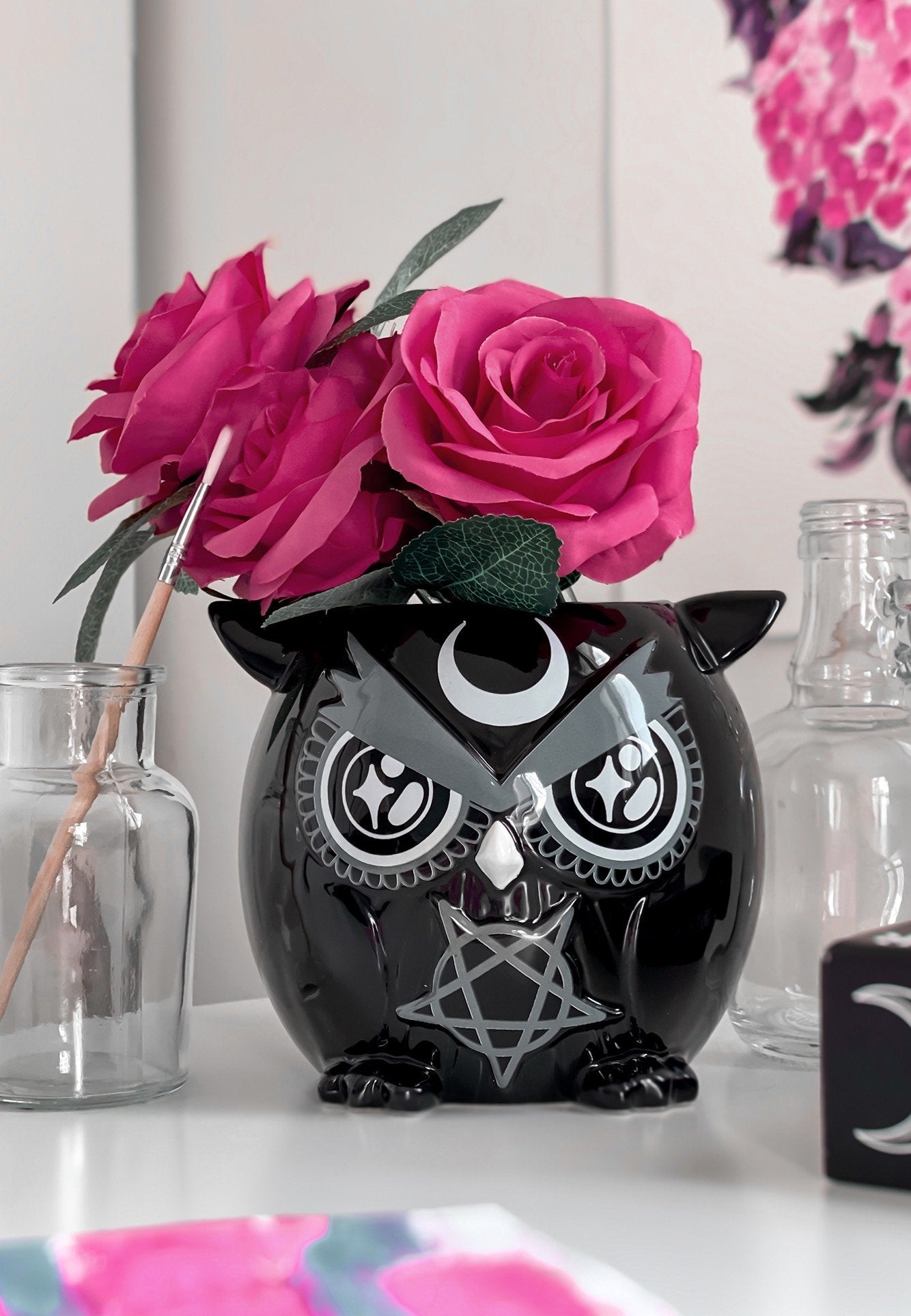 Killstar - Owl Black - Vase | Neutral-Image