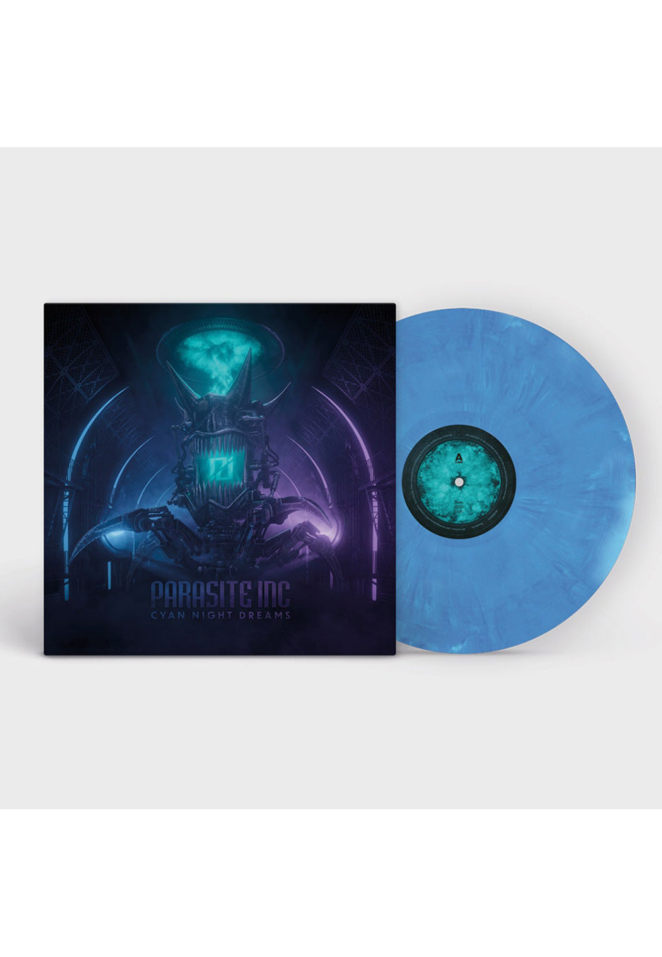 Parasite Inc. - Cyan Night Dreams Blue/White - Marbled Vinyl | Neutral-Image