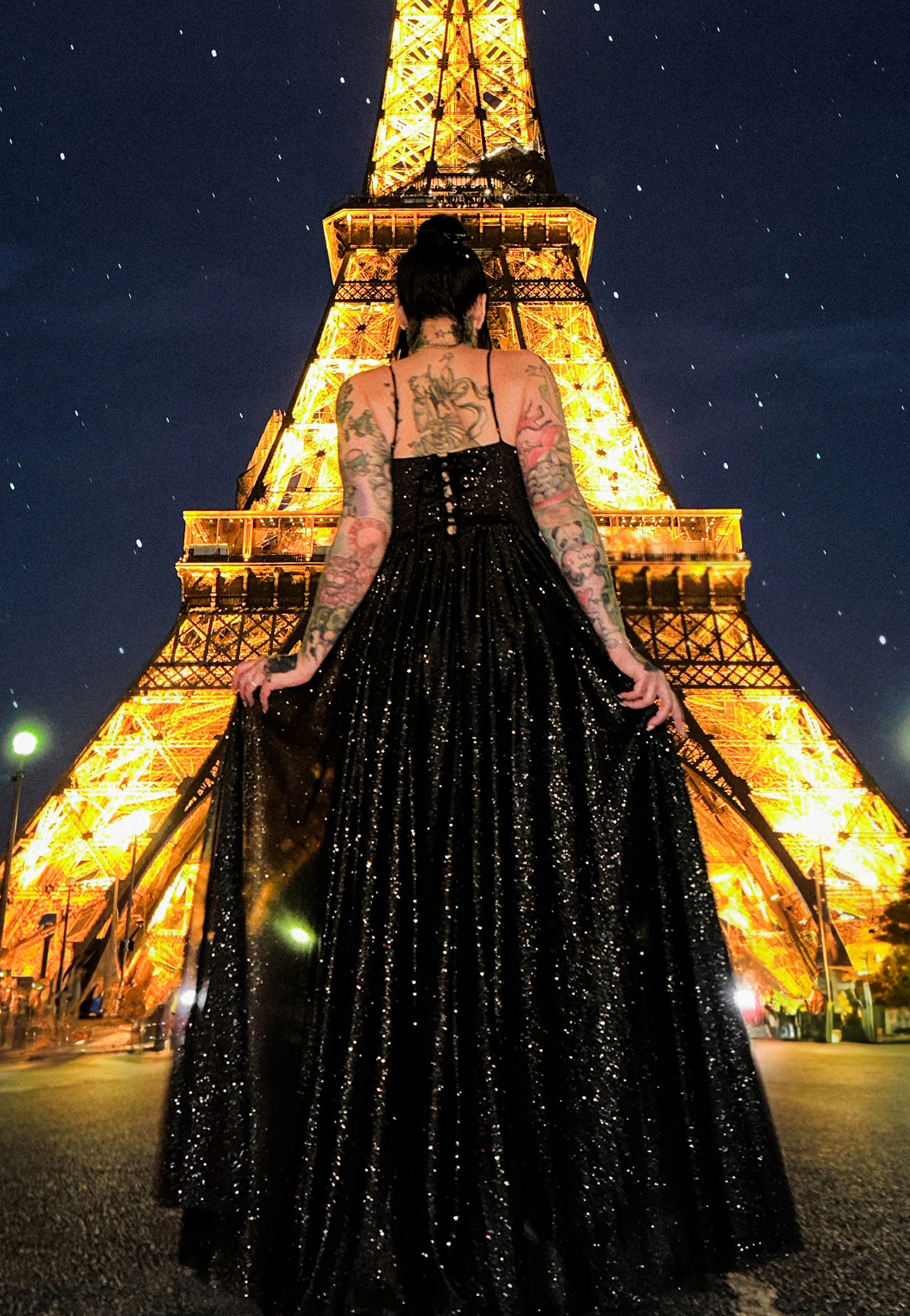 Foxblood - Paris Evening Gown Black - Dress | Women-Image