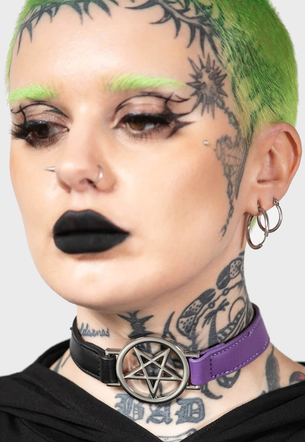 Killstar - Penta Half Black/Purple - Choker | Neutral-Image