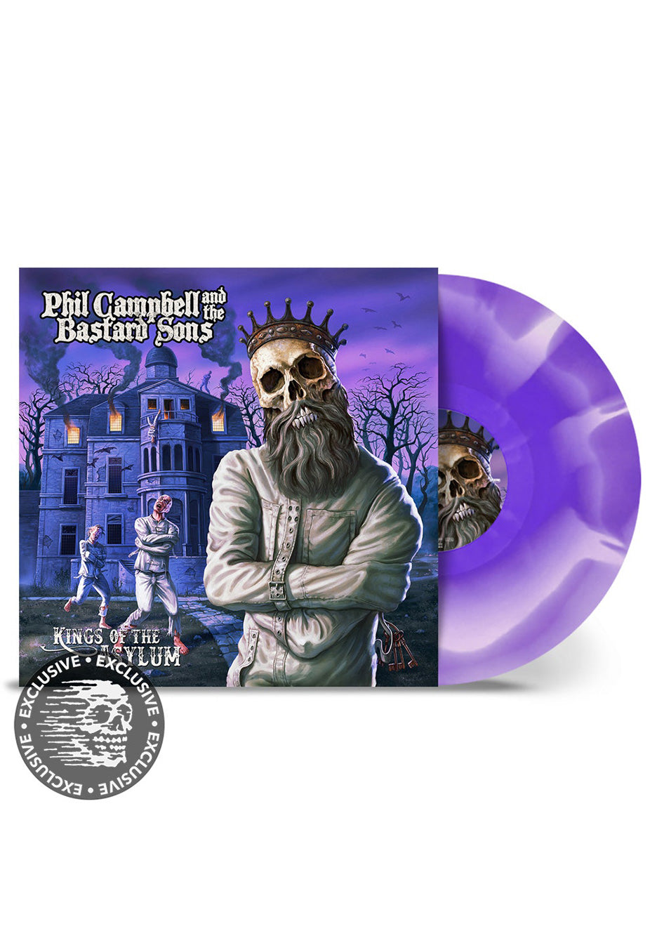 Phil Campbell And The Bastard Sons - Kings Of The Asylum Ltd. White/Purple - Colored Vinyl | Neutral-Image