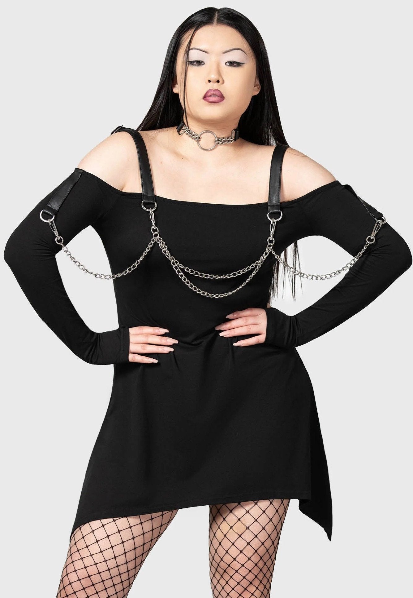 Killstar - Pleasure & Chain Black - Dress | Women-Image