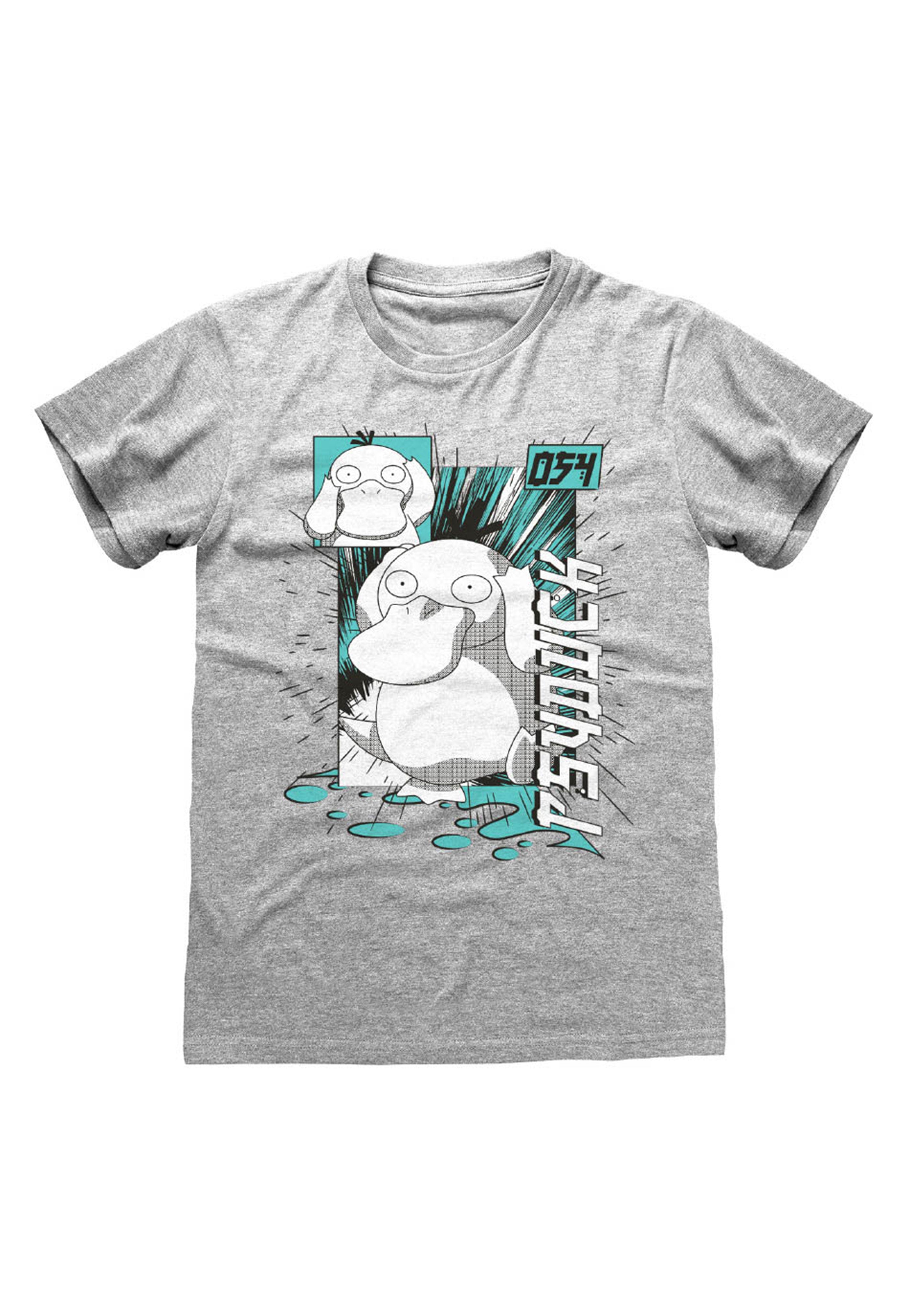 Pokémon - Psyduck Square Heather Grey - T-Shirt | Men-Image