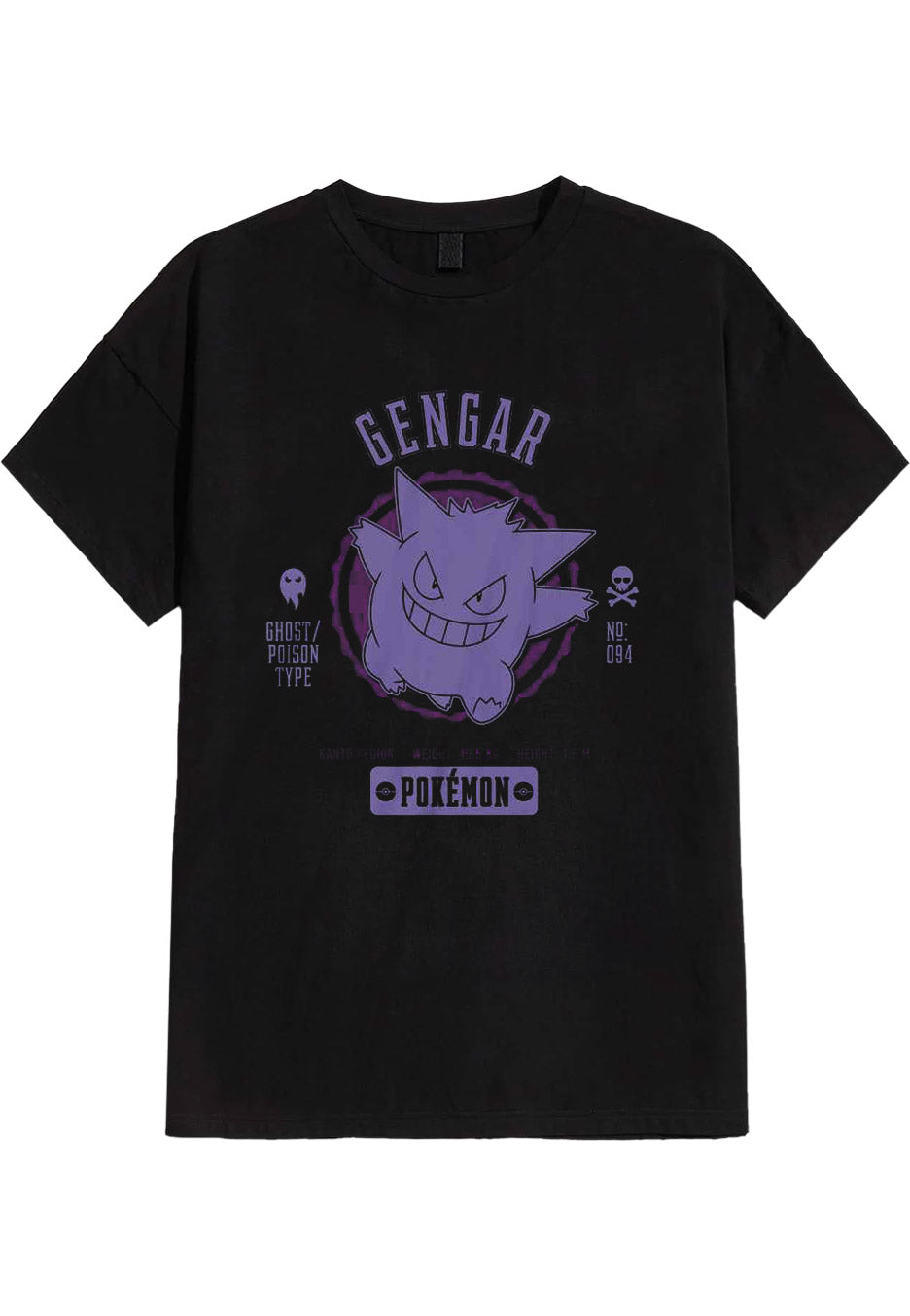 Pokémon - Collegiate Gengar - T-Shirt | Neutral-Image