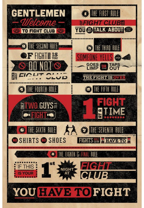 Fight Club - Infographic - Poster | Neutral-Image