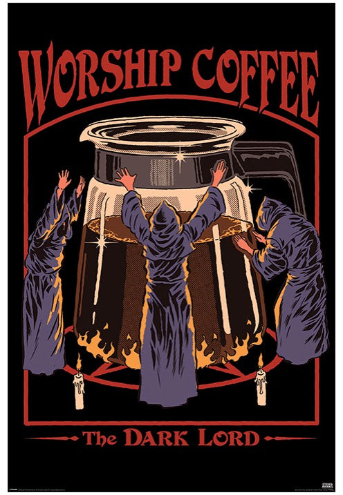 Steven Rhodes - Worship Coffee Maxi - Poster | Neutral-Image