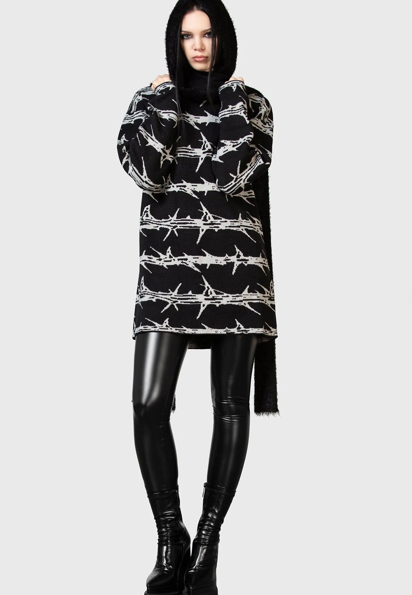 Killstar - Prickled Contention Black - Sweater | Women-Image