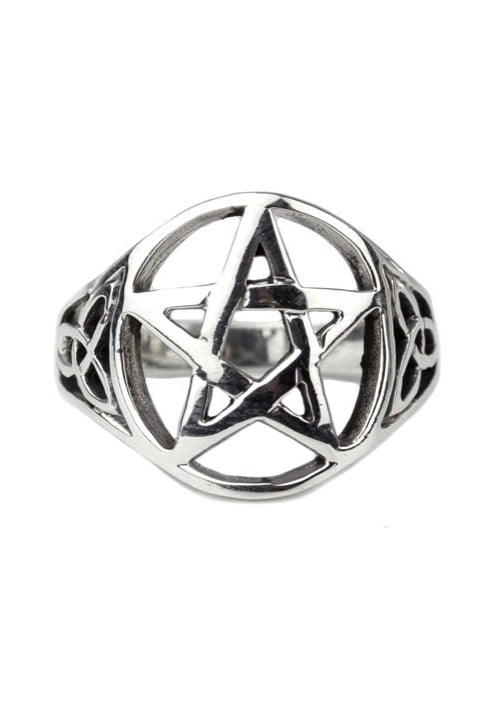 etNox - Celtic Pentagram Silver - Ring | Neutral-Image