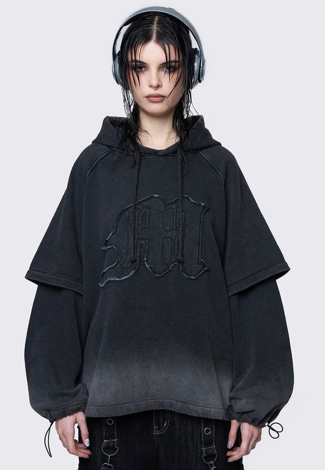 Minga London - Rae Wash Layered - Hoodie | Women-Image