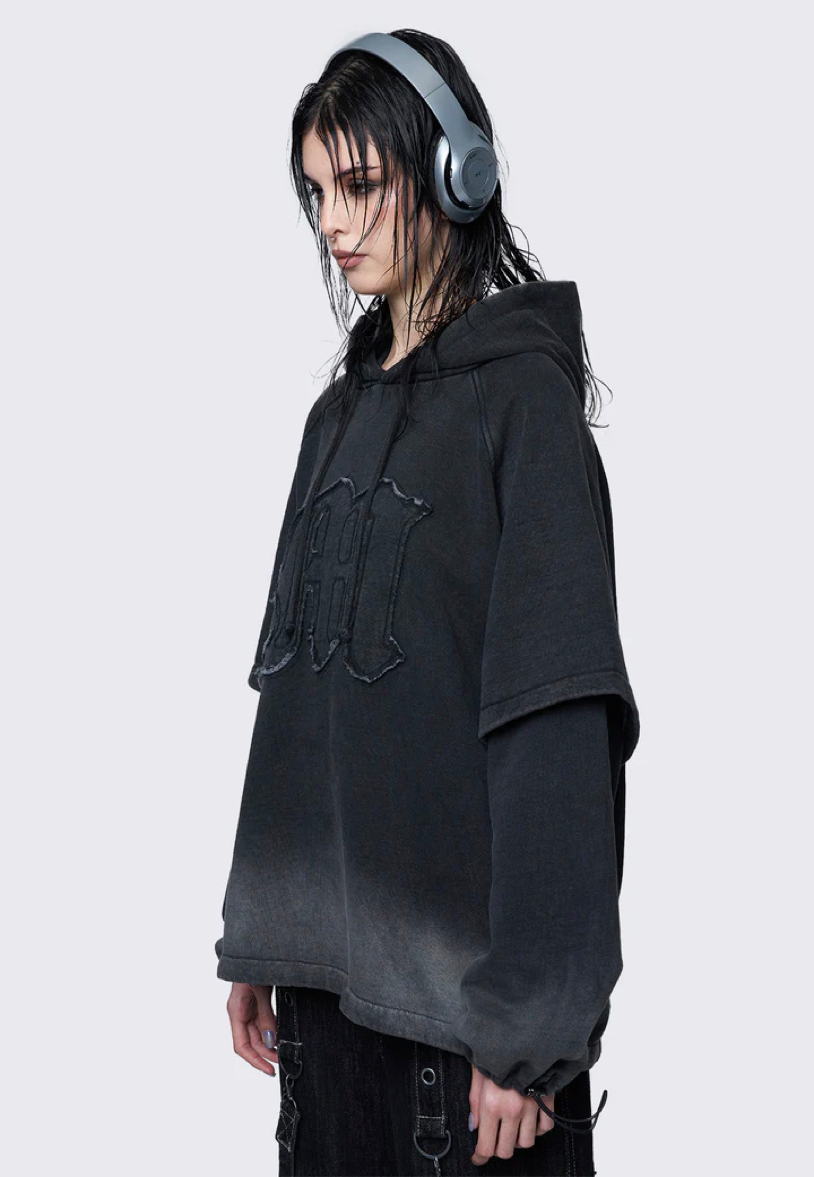 Minga London - Rae Wash Layered - Hoodie | Women-Image