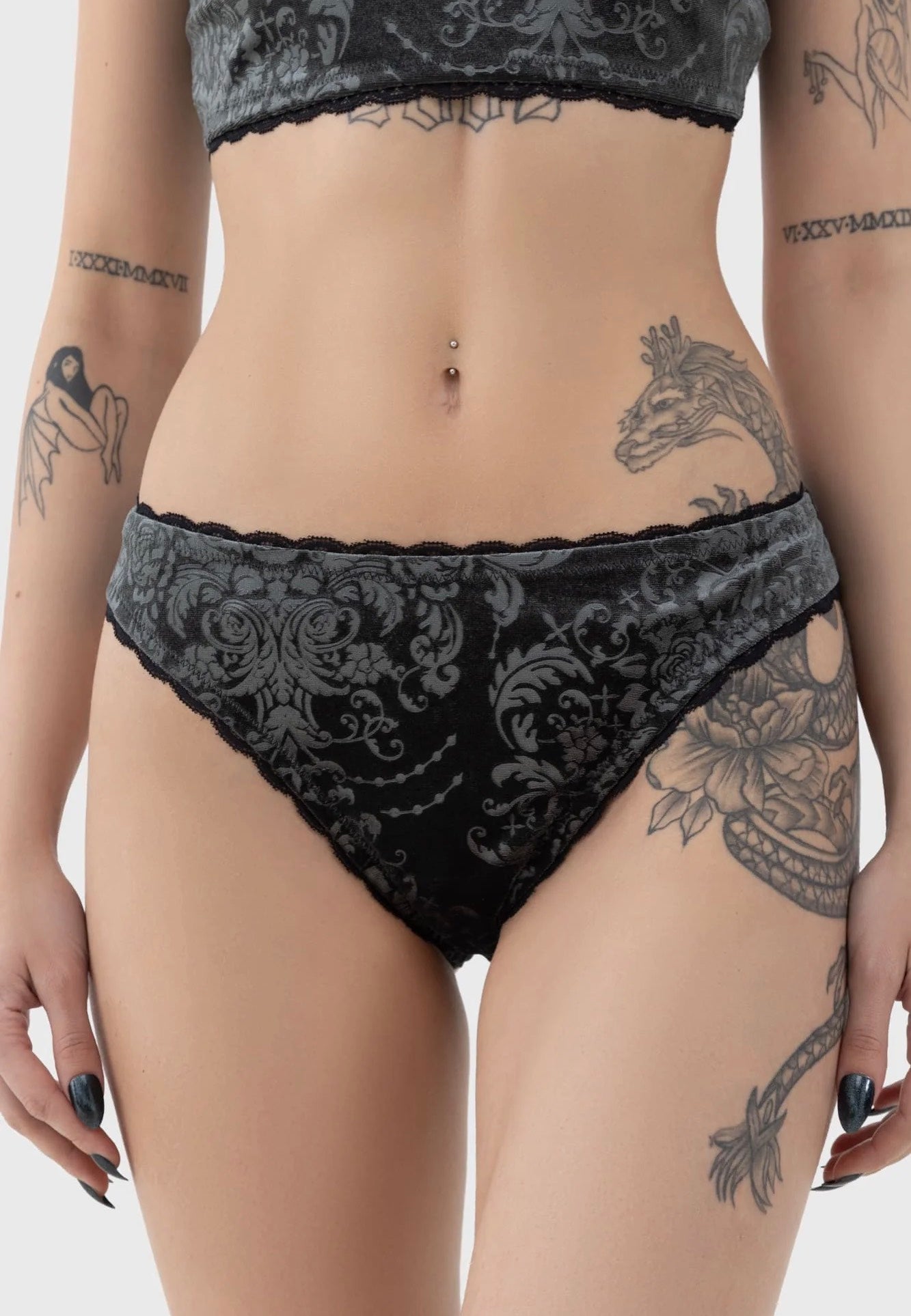 Killstar - Raveena Grey - Panties | Women-Image