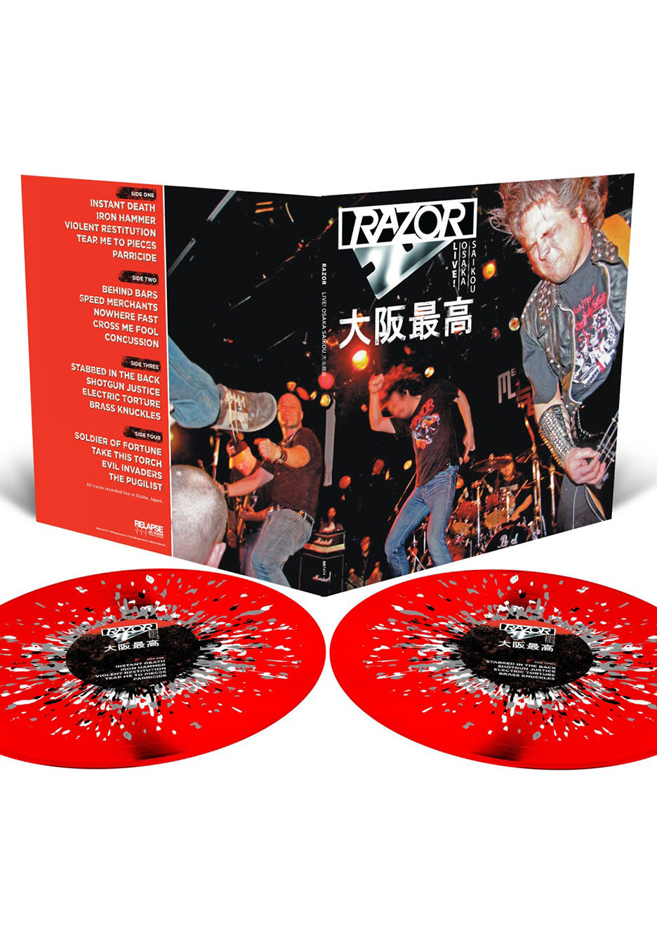 Razor - Live! Osaka Saikou (Reissue) Red/White - Splattered Vinyl | Neutral-Image