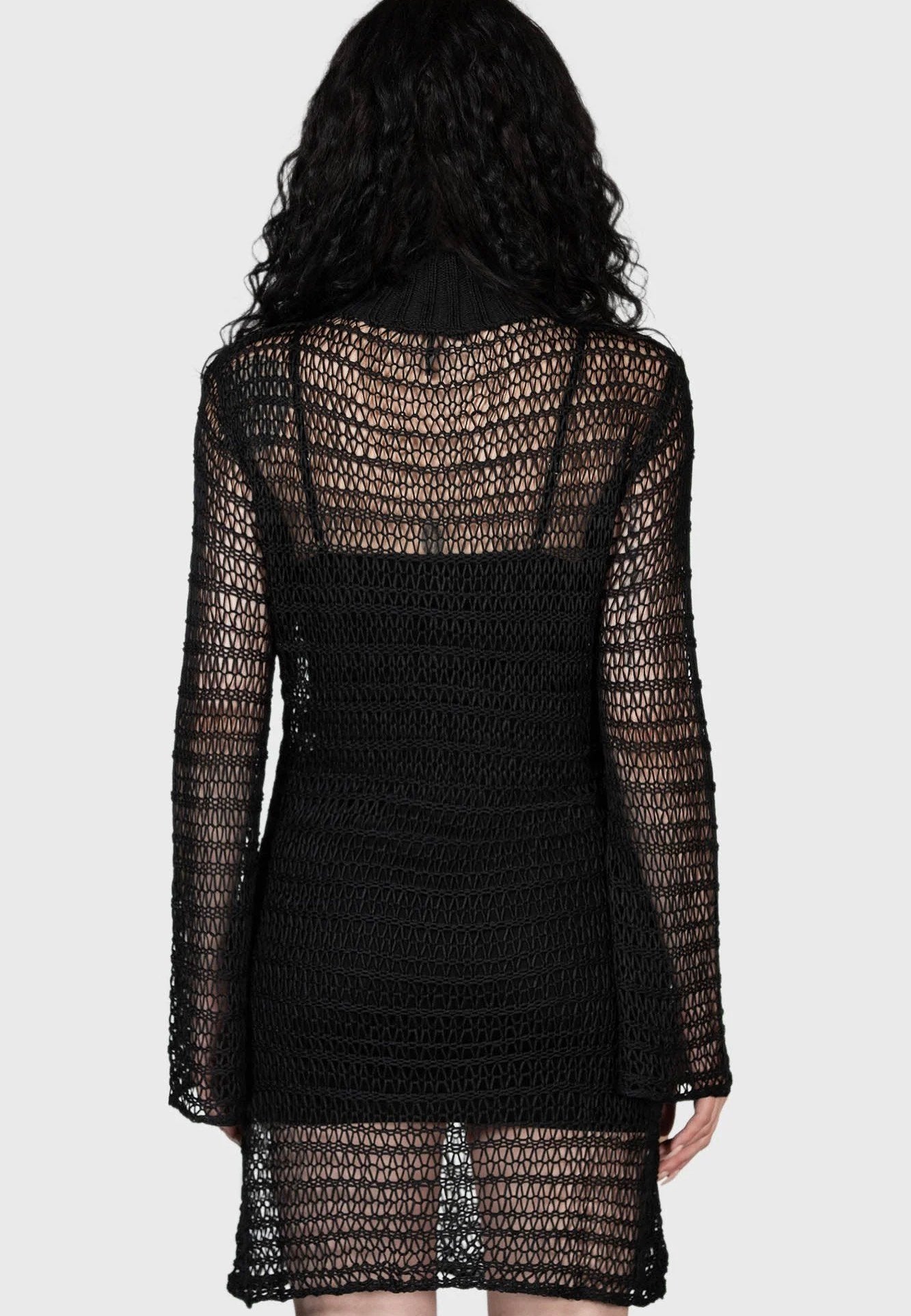 Killstar - Rebecca's Rage Knit Black - Dress | Women-Image