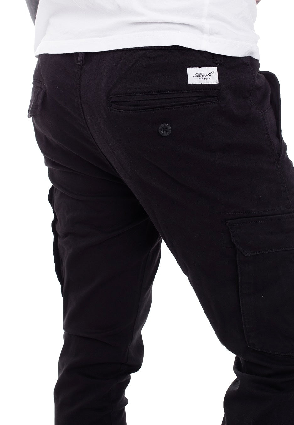 REELL - Reflex Rib Cargo Black - Pants | Men-Image