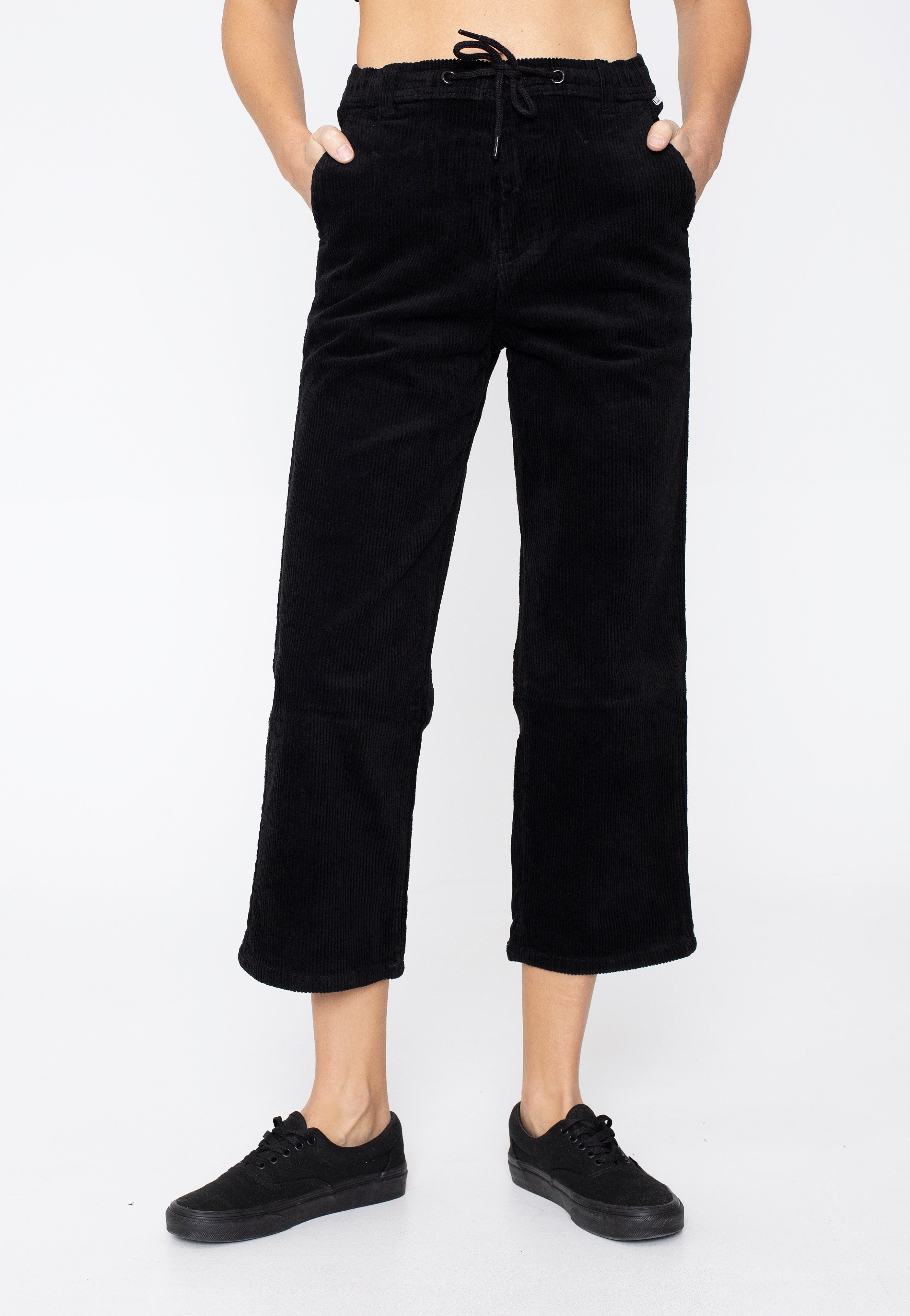 REELL - Reflex Women Loose Chino Black Cord - Pants | Women-Image