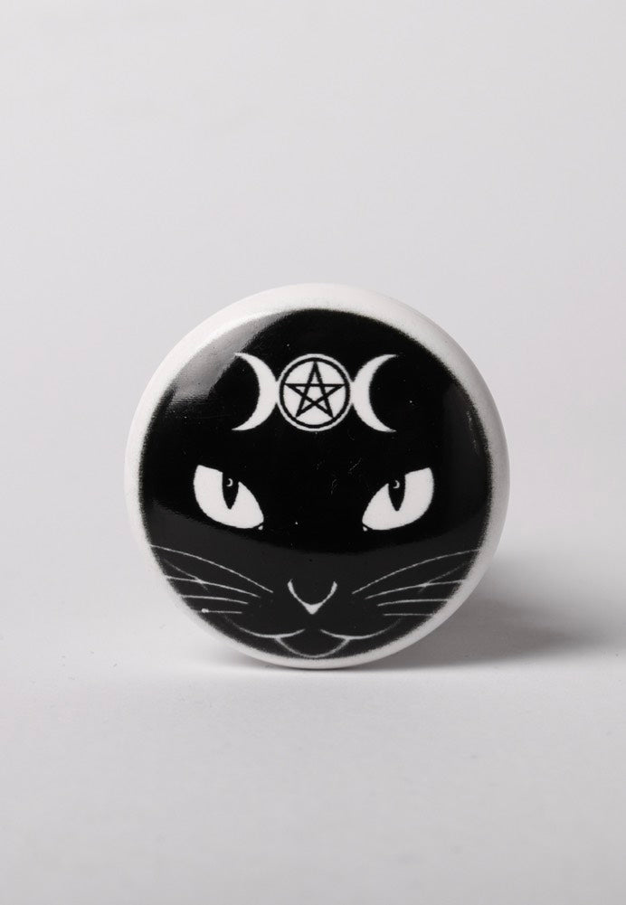 Alchemy England - Triple Moon Cat - Bottle Stopper | Neutral-Image