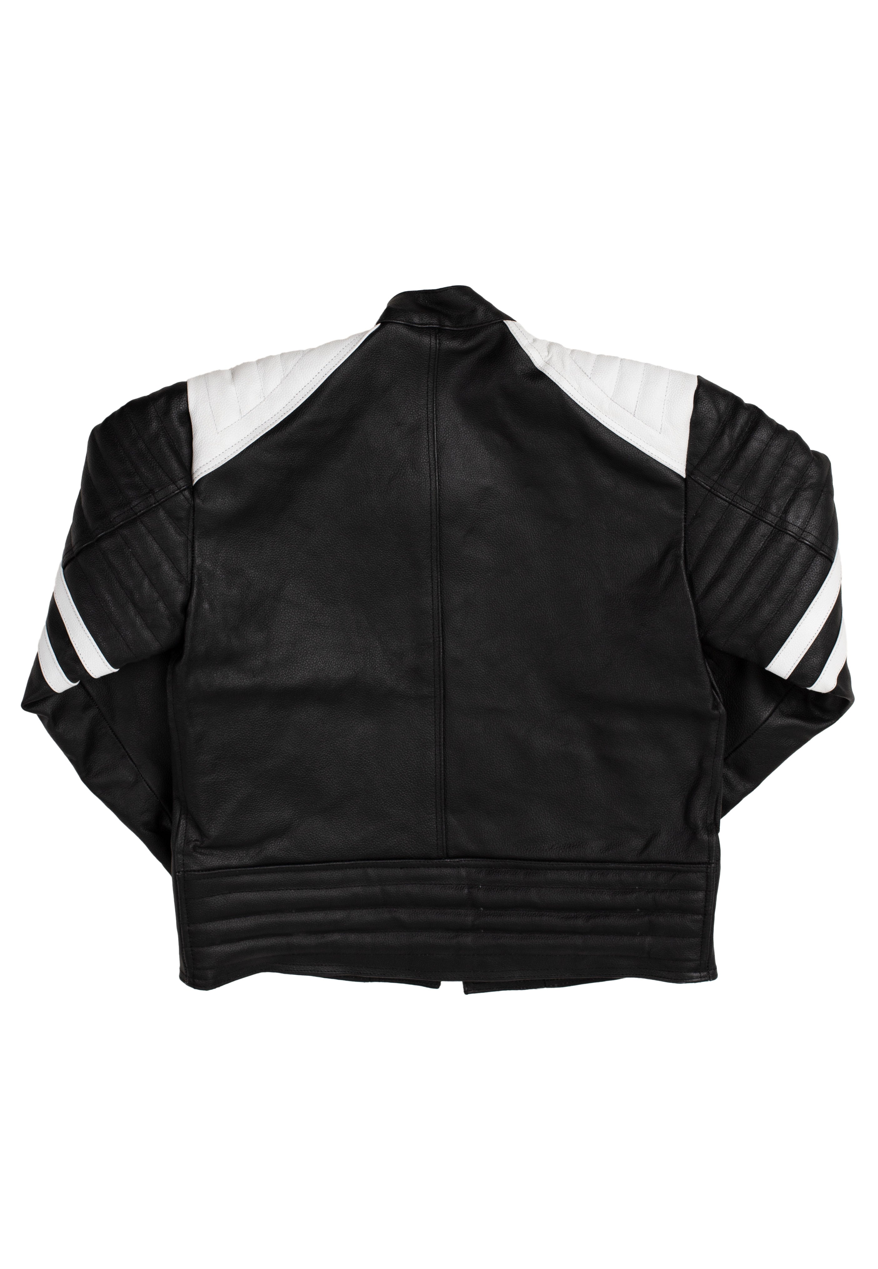 SexyPunk - Old School White/Black - Leather Jacket | Women-Image