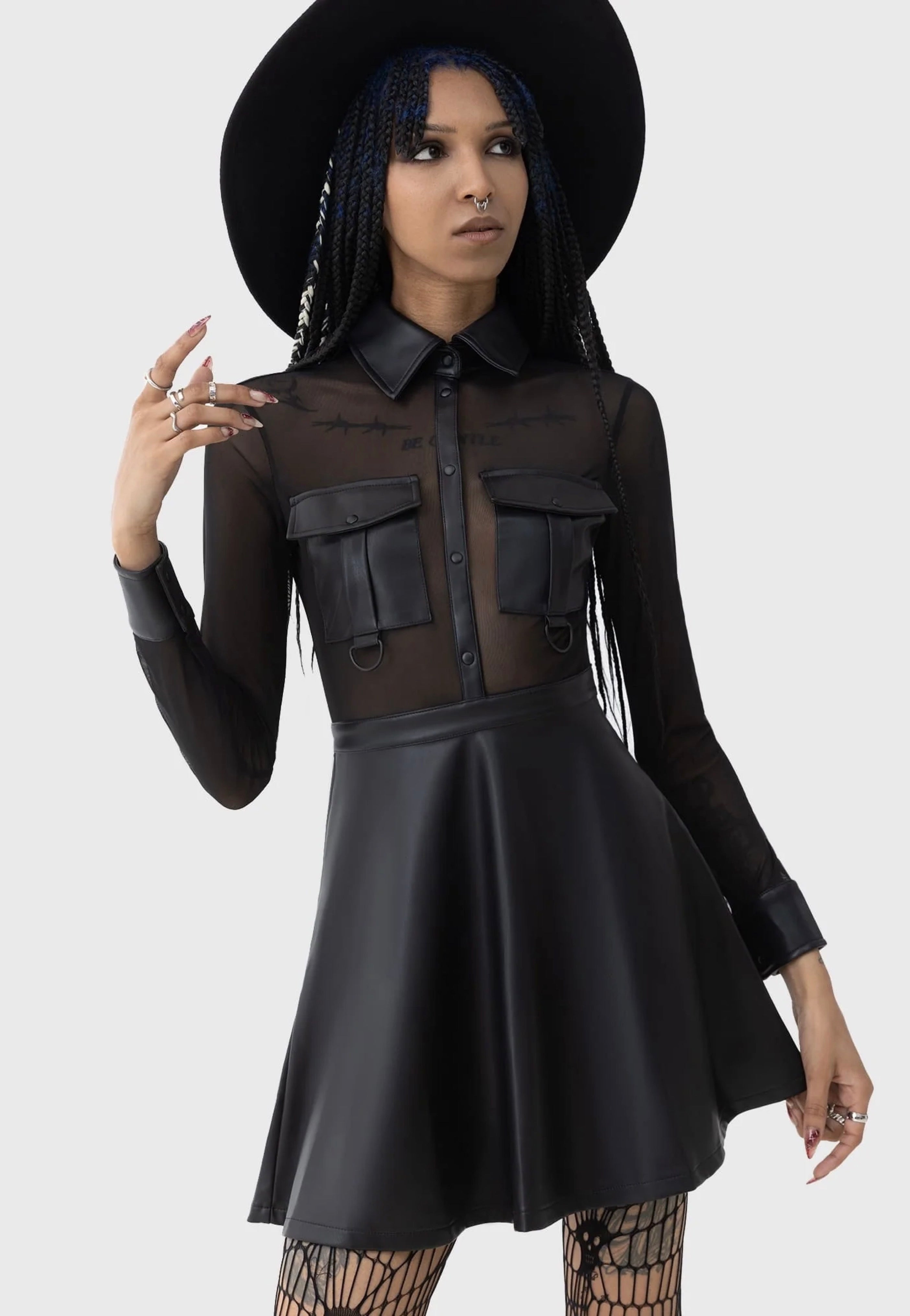 Killstar x Kihilist - Shadowsinger Black - Dress | Women-Image