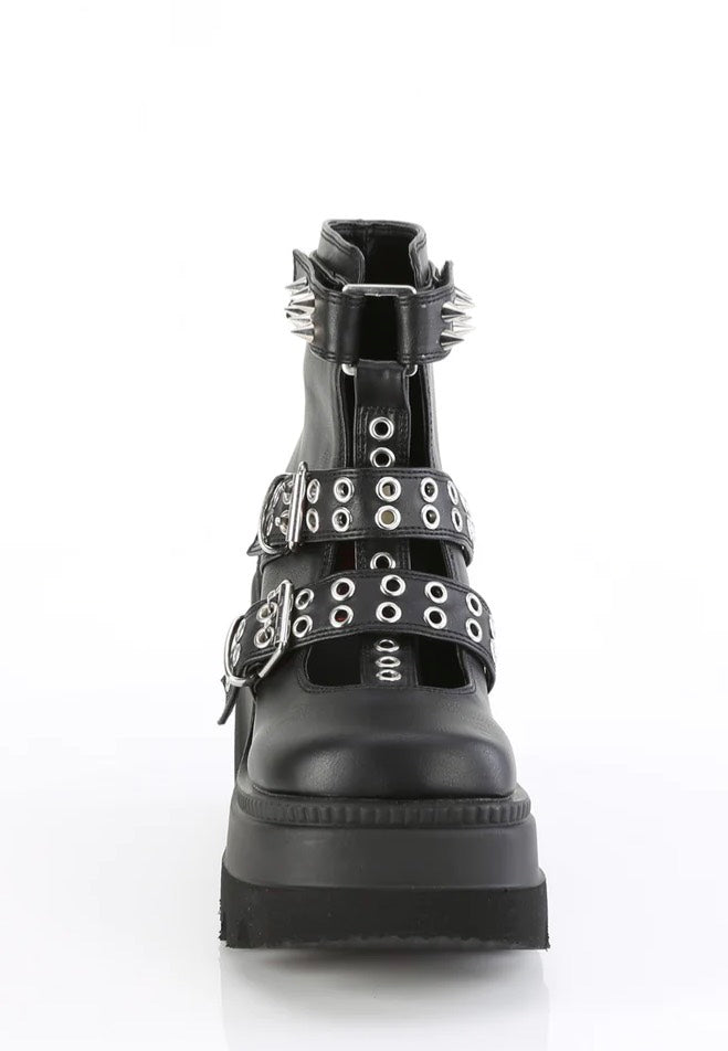 DemoniaCult - Shaker 62 Black Vegan Leather - Girl Shoes | Women-Image