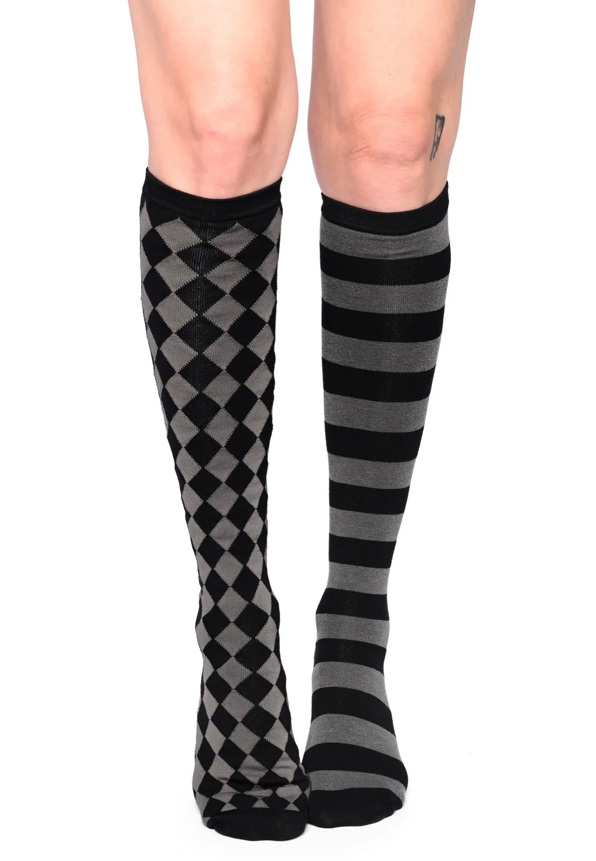 Foxblood - Side Show Knee High Black - Socks | Neutral-Image