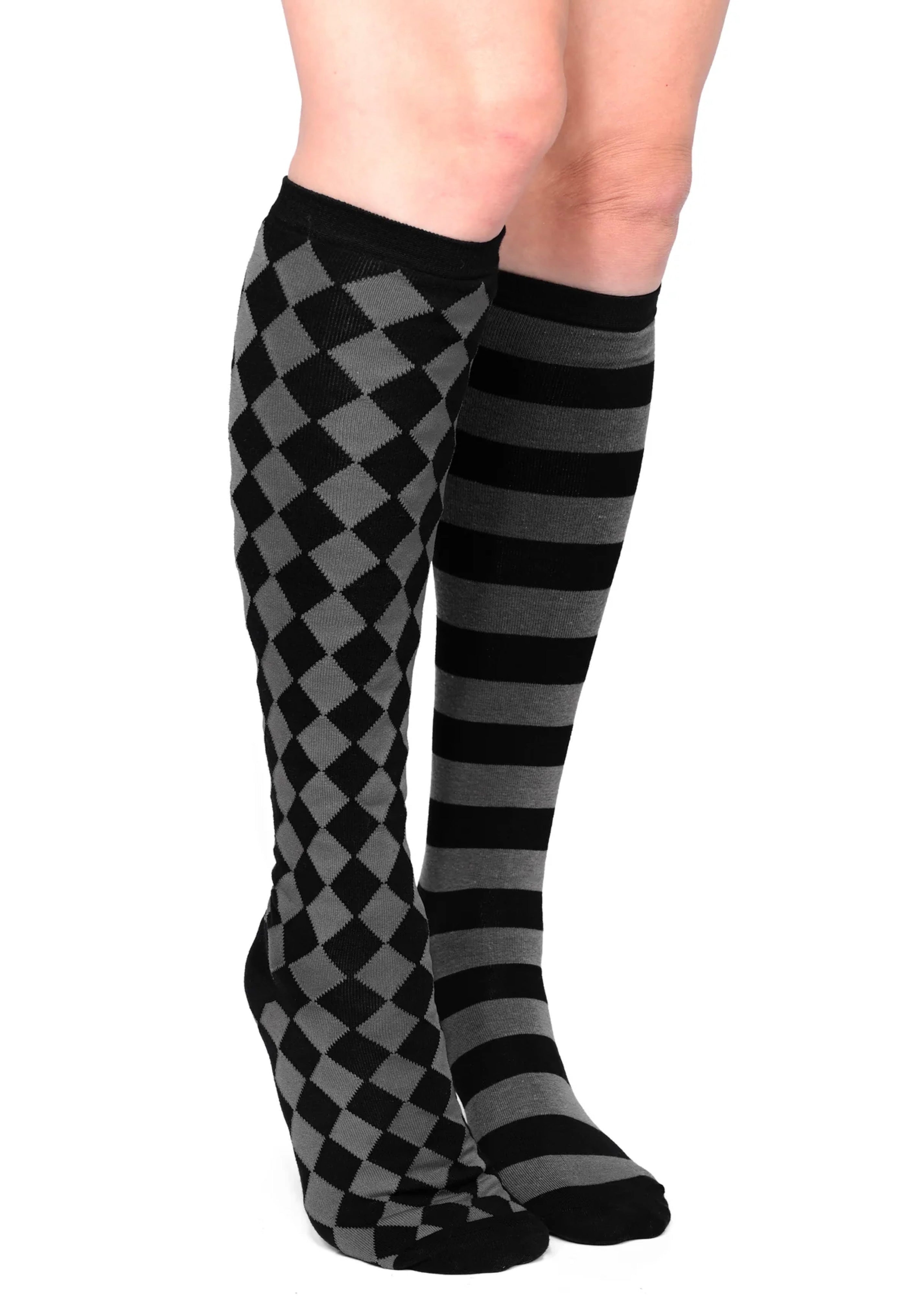 Foxblood - Side Show Knee High Black - Socks | Neutral-Image