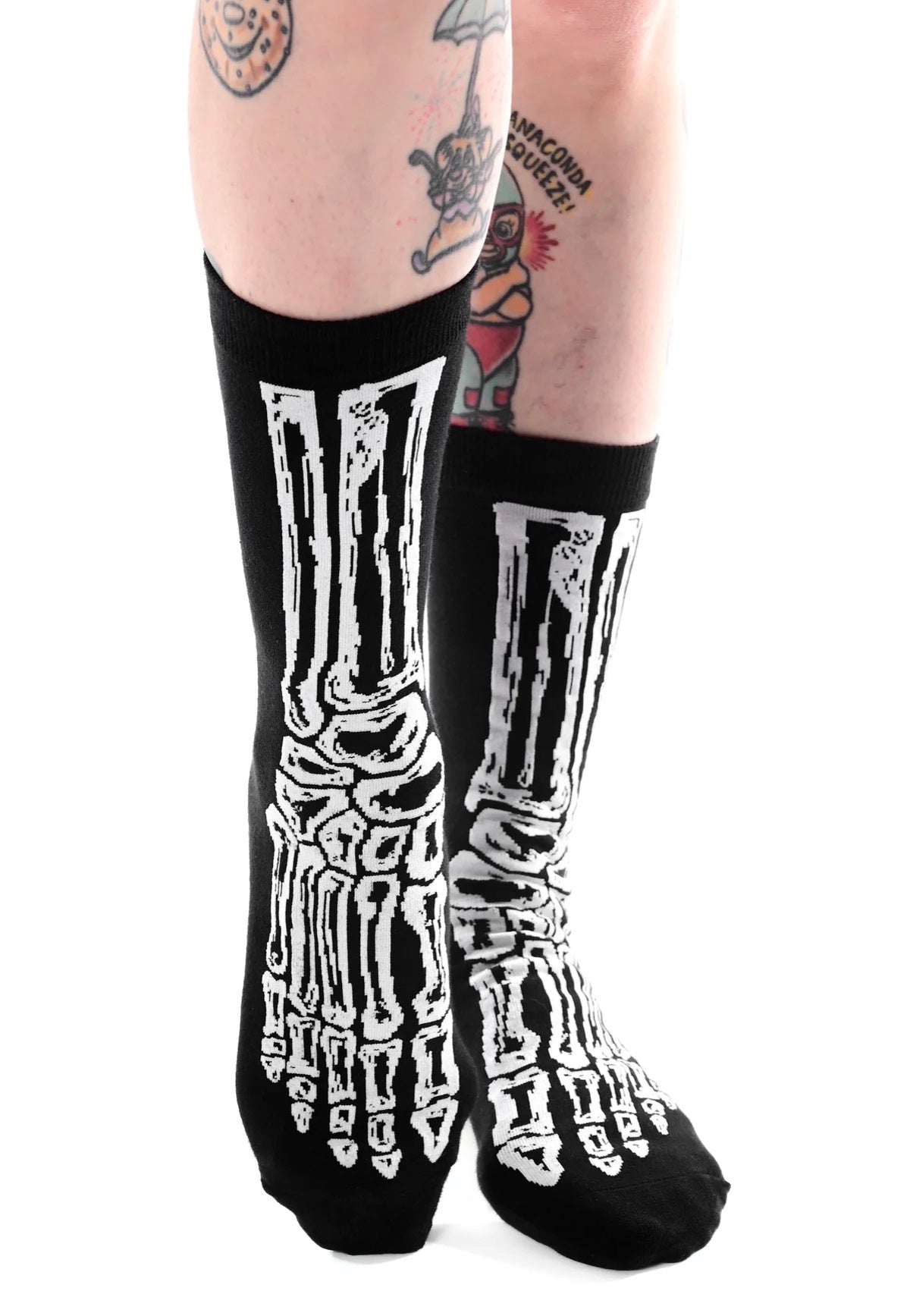 Foxblood - Skelly Foot Black - Socks | Neutral-Image