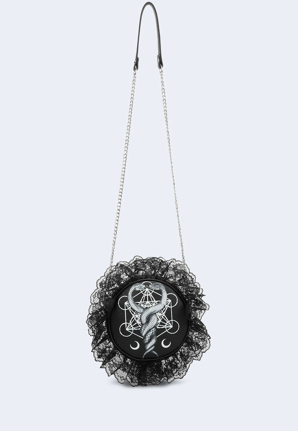 Jawbreaker - Snake Round With Lace Black - Bag | Neutral-Image