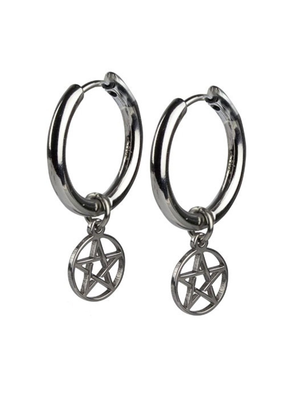 etNox - Pentagramm Silver - Earrings | Neutral-Image