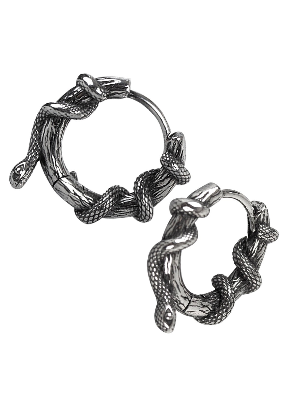 etNox - Schlange Kreole Silver - Earrings | Neutral-Image