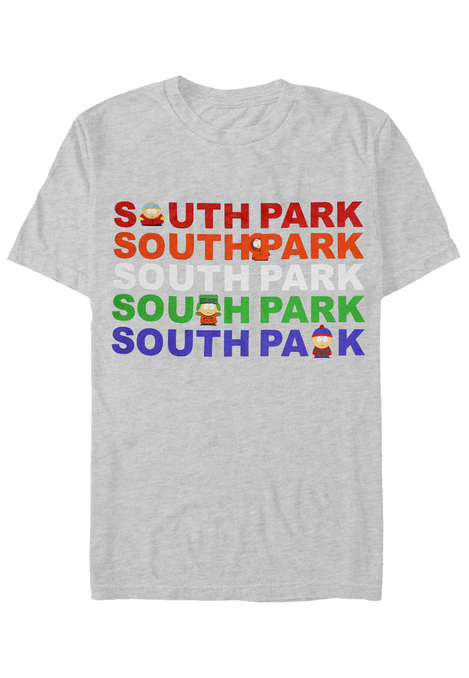 South Park - Group Logo Grey Melange - T-Shirt | Neutral-Image