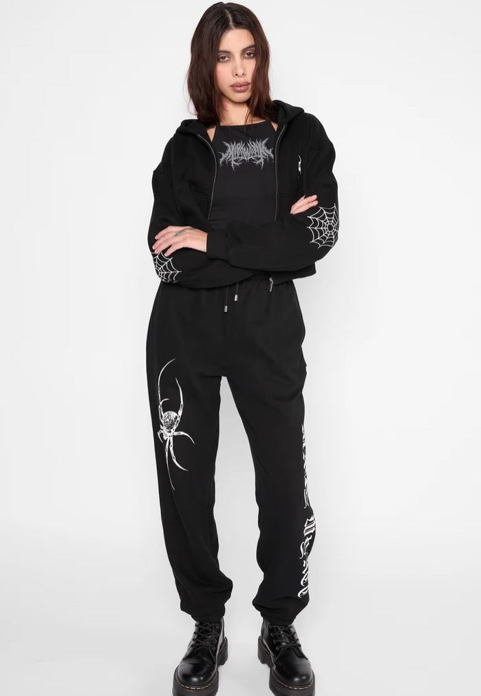 Mary Wyatt - Spinnerette Black - Sweat Pants | Women-Image