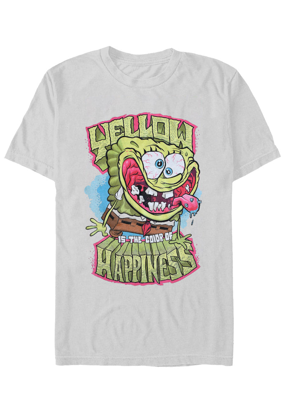 SpongeBob SquarePants - Yellow Happiness Sport Grey - T-Shirt | Neutral-Image