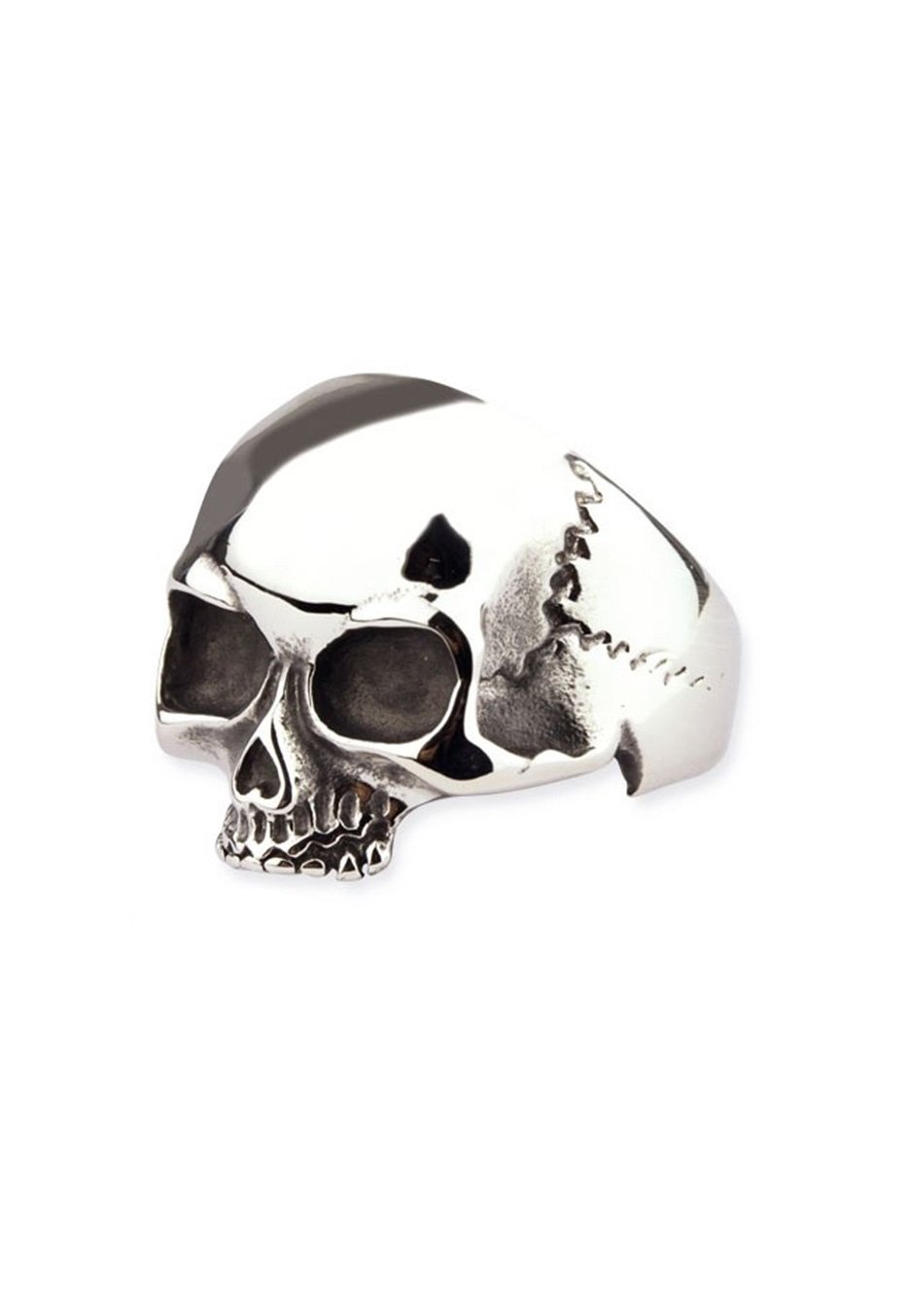 etNox - Simple Skull Silver - Ring | Neutral-Image