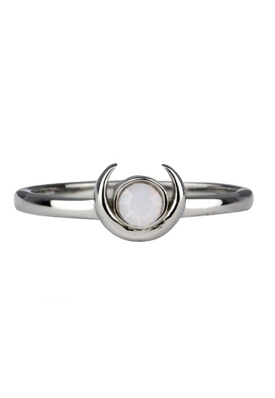 etNox - Mond Mit Stein Silver - Ring | Neutral-Image