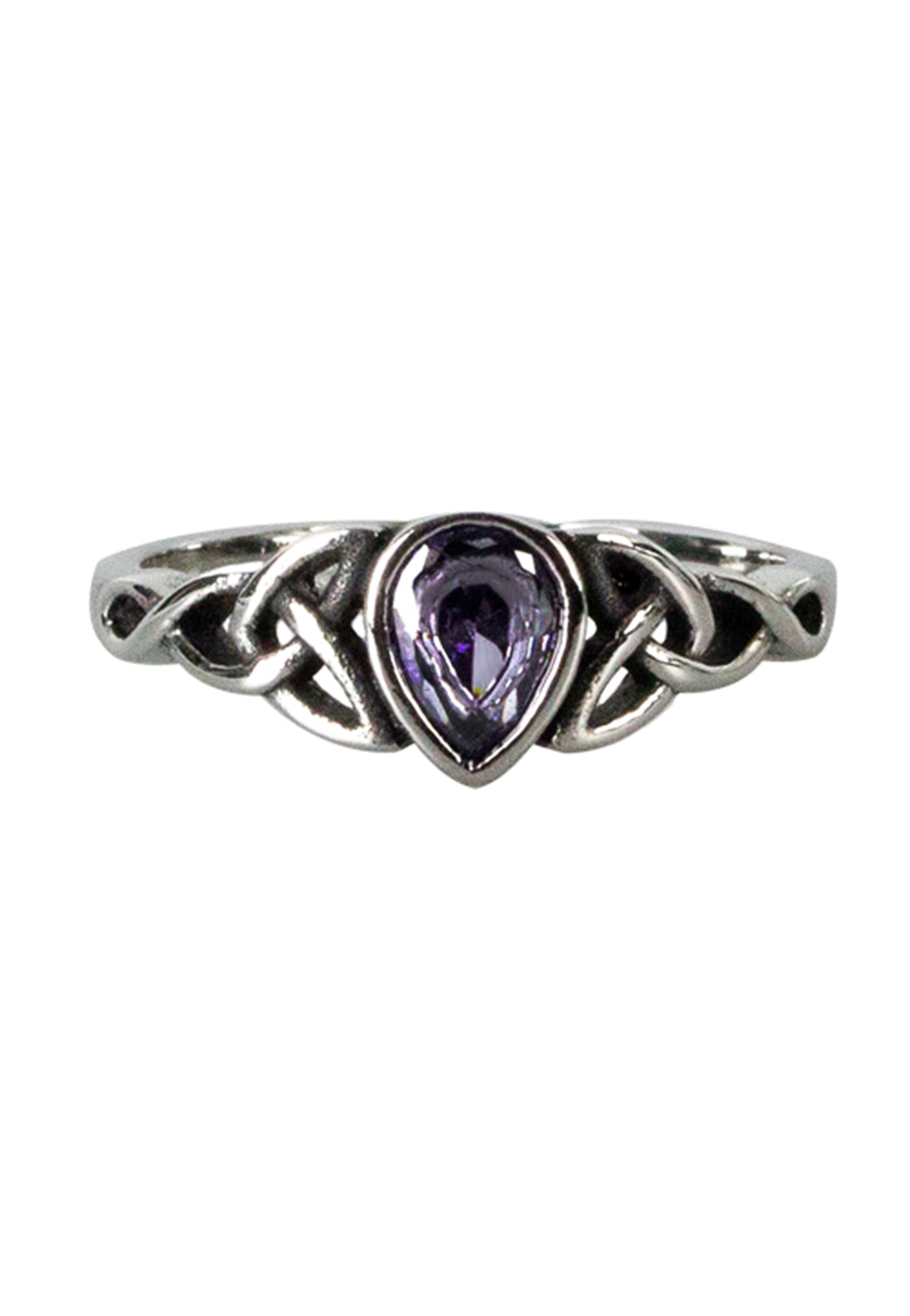 etNox - Celtic Drop Silver/Purple - Ring | Neutral-Image