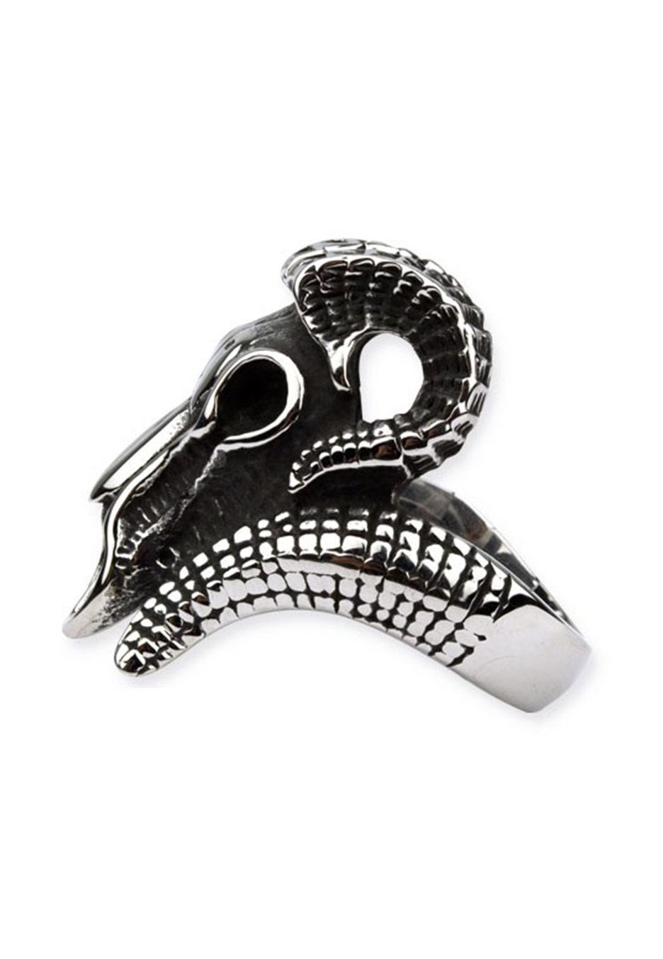 etNox - Ram Head Silver - Ring | Neutral-Image