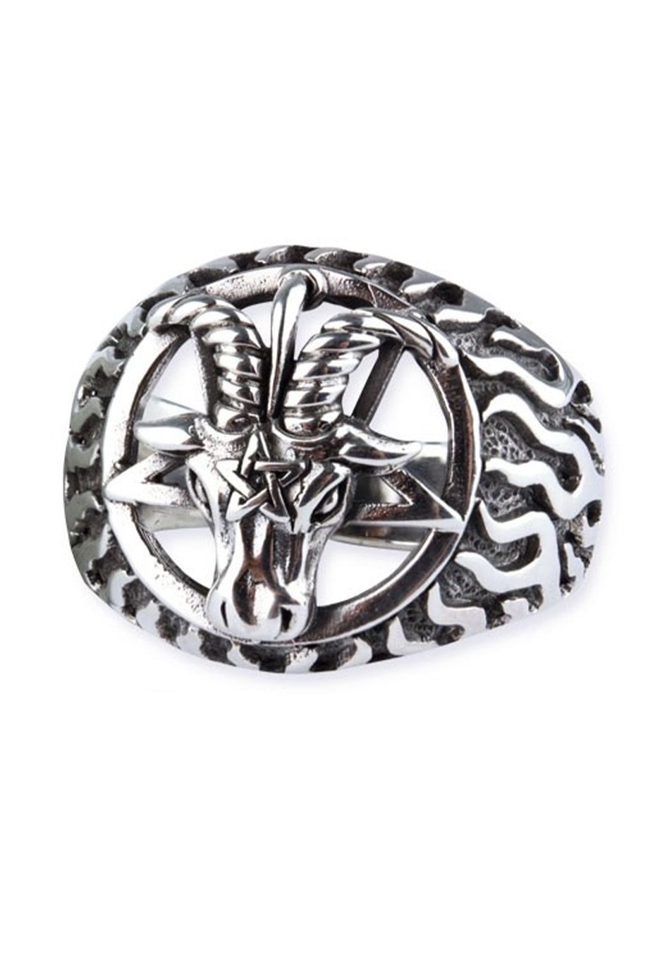 etNox - Ram Skull Silver - Ring | Neutral-Image