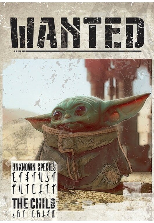 The Mandalorian - Baby Yoda Wanted Maxi - Poster | Neutral-Image