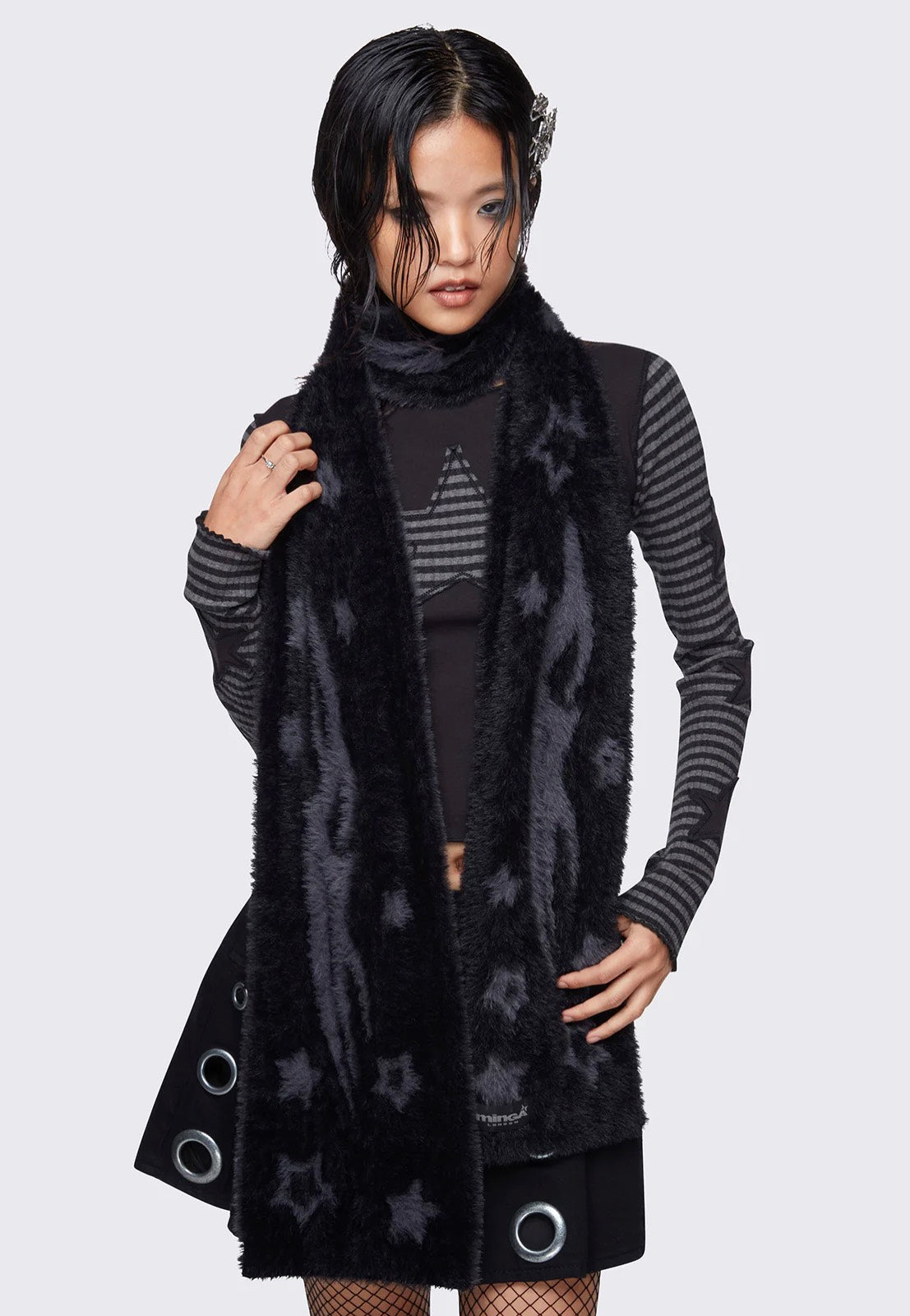 Minga London - Starspell Black - Scarf | Women-Image