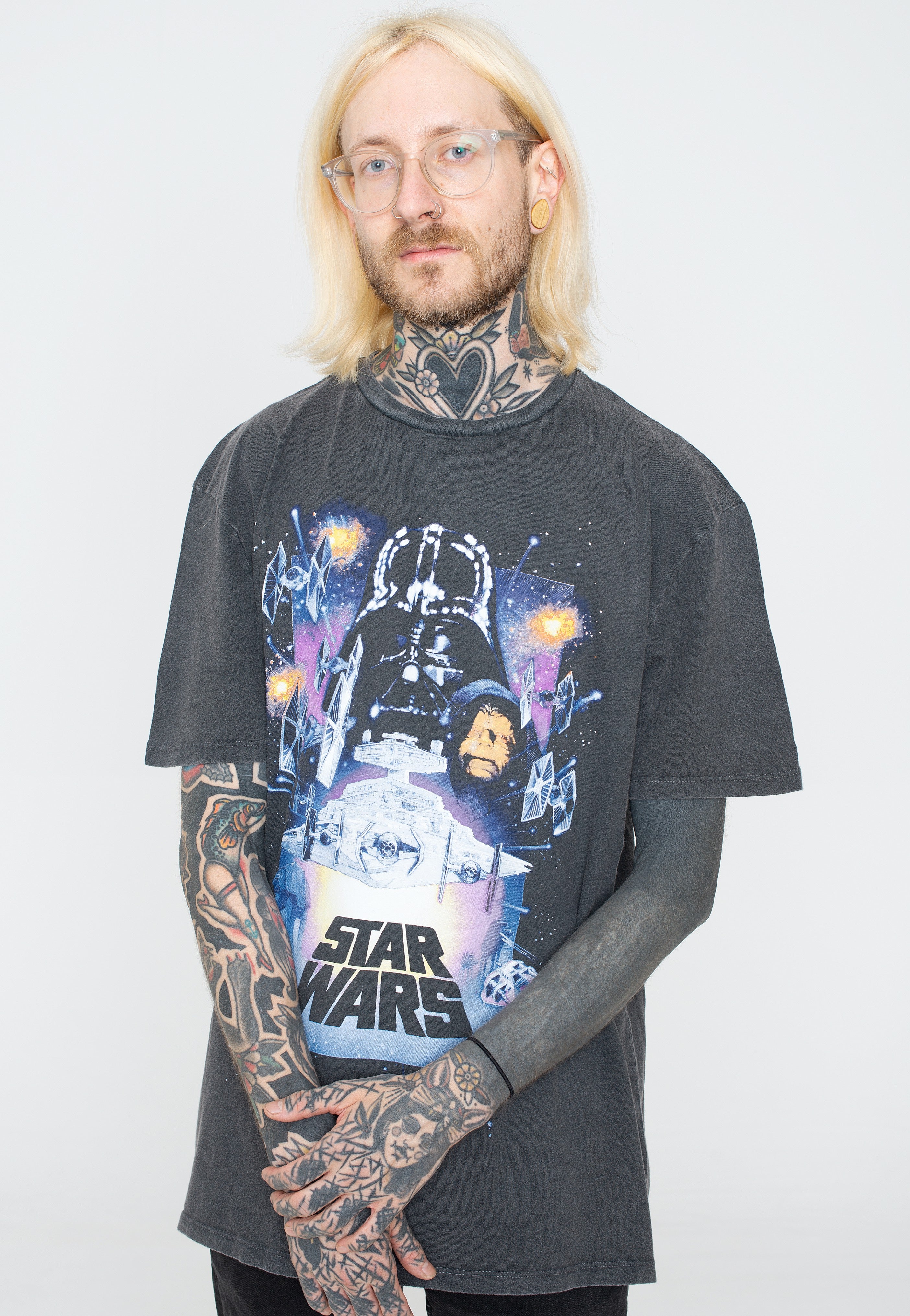 Star Wars - Vintage Poster Acid Wash - T-Shirt | Men-Image