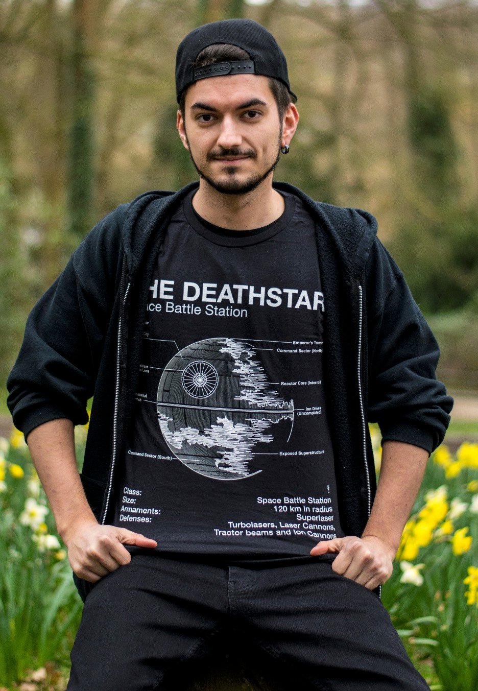 Star Wars - Death Star Sketch - T-Shirt | Men-Image