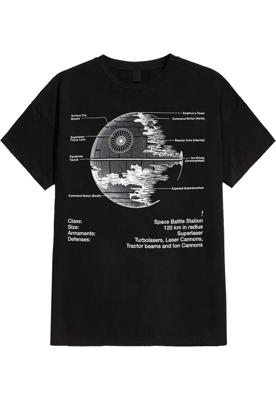 Star Wars - Death Star Sketch - T-Shirt | Neutral-Image