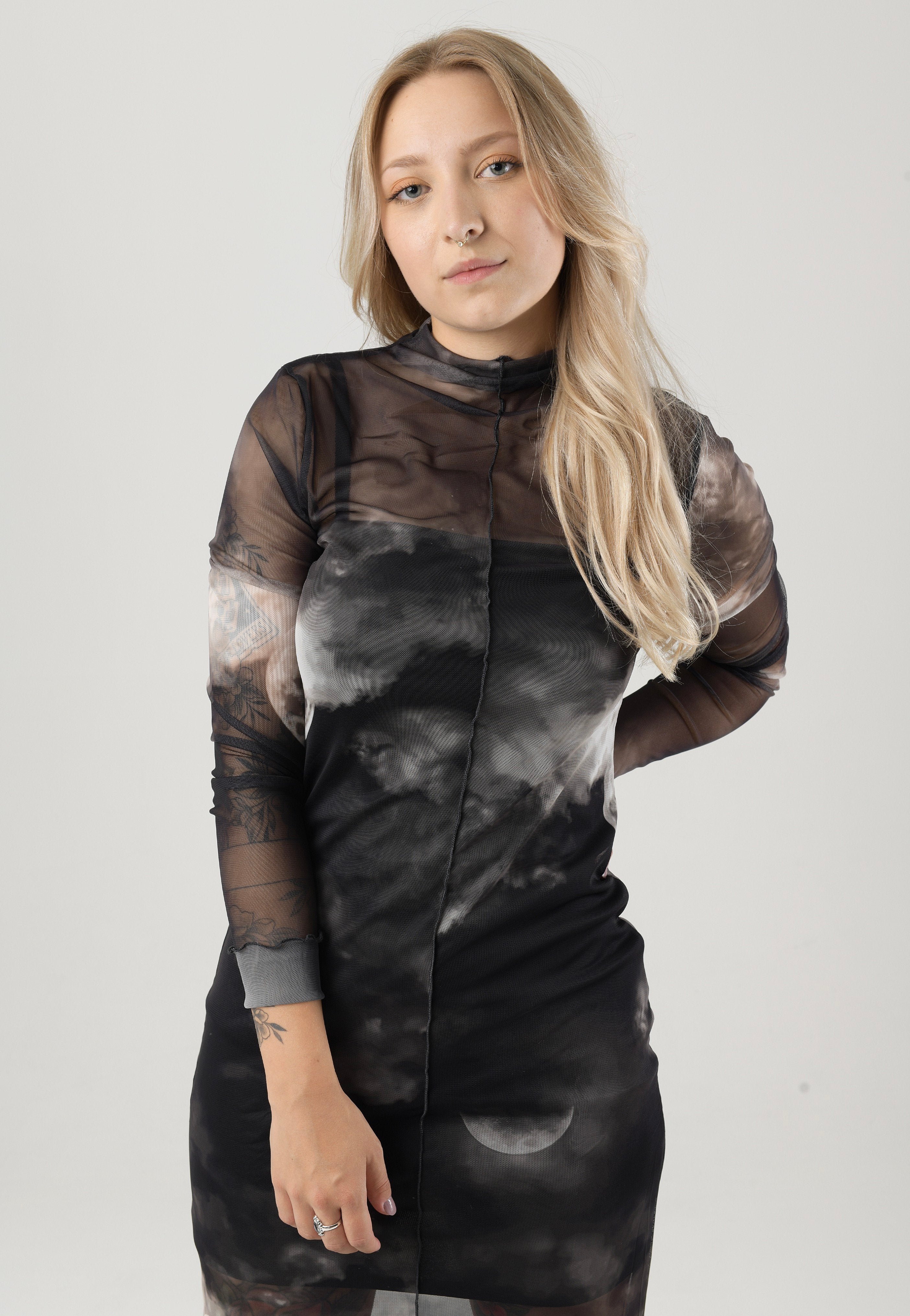 Noisy May - Luna Highneck Black Moon - Dress | Women-Image