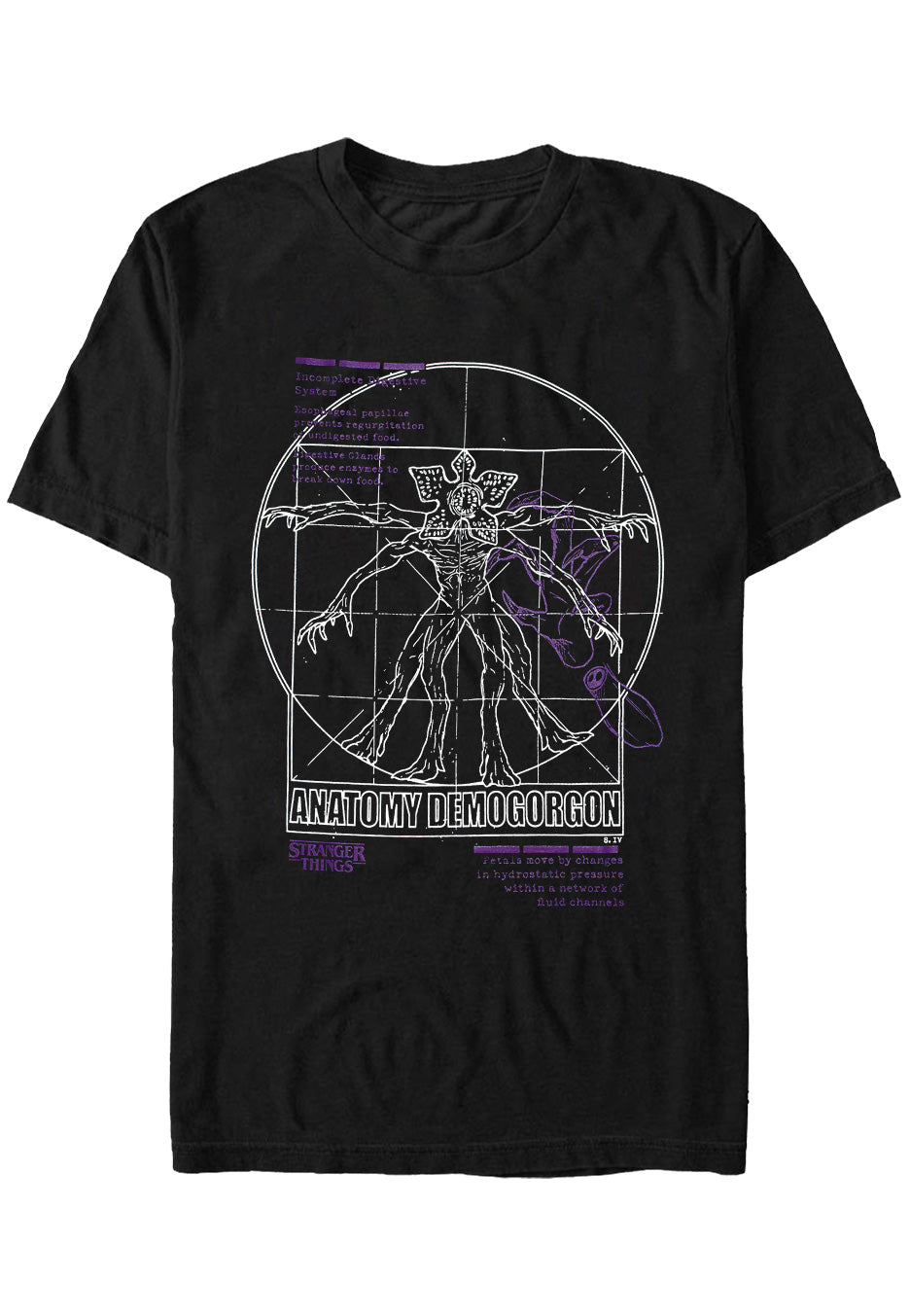 Stranger Things - Anatomy Demogorgon  - T-Shirt | Neutral-Image