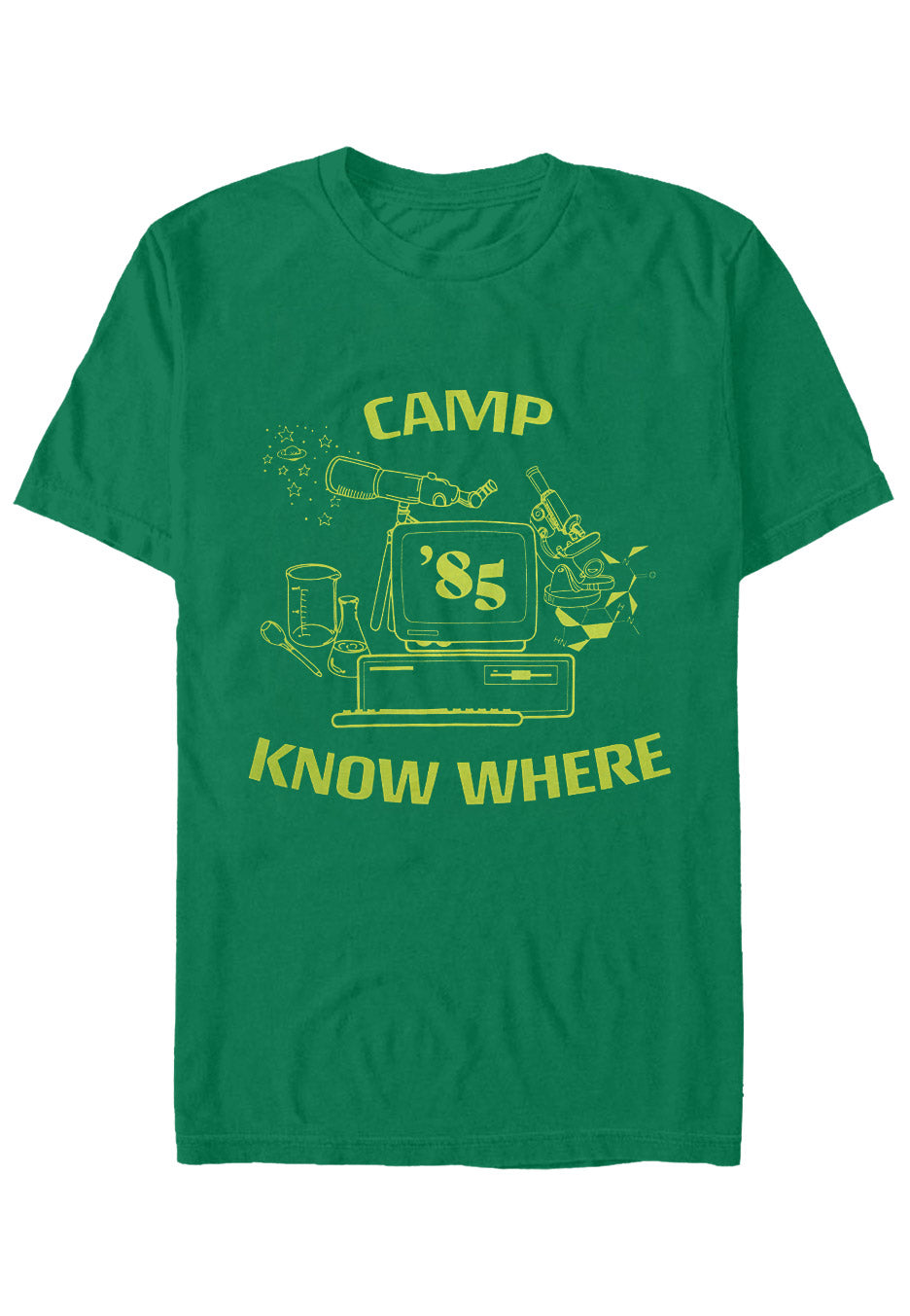 Stranger Things - Camp Know Where Green - T-Shirt | Neutral-Image