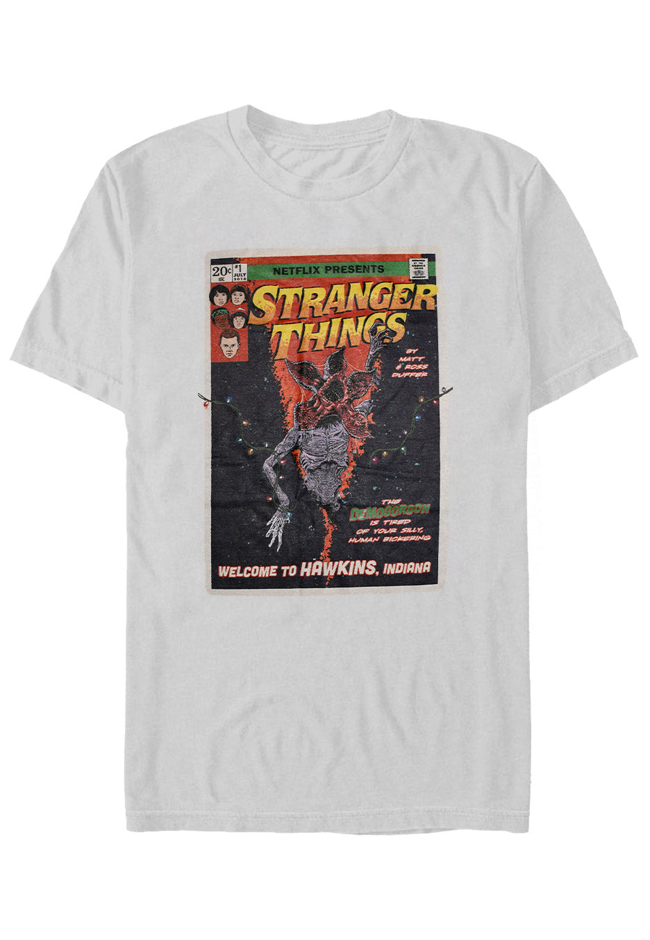 Stranger Things - Comic Cover Ash Grey - T-Shirt | Neutral-Image