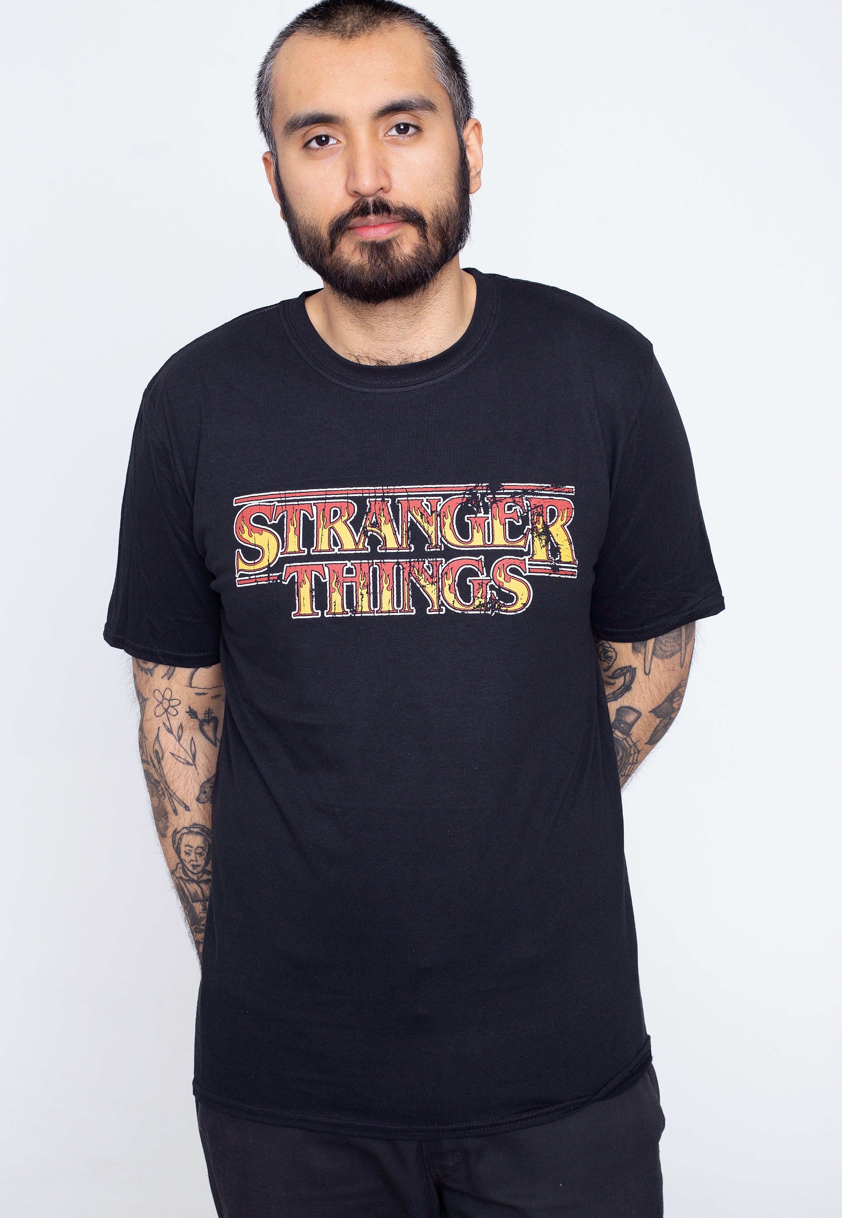 Stranger Things - Flames Logo - T-Shirt | Men-Image