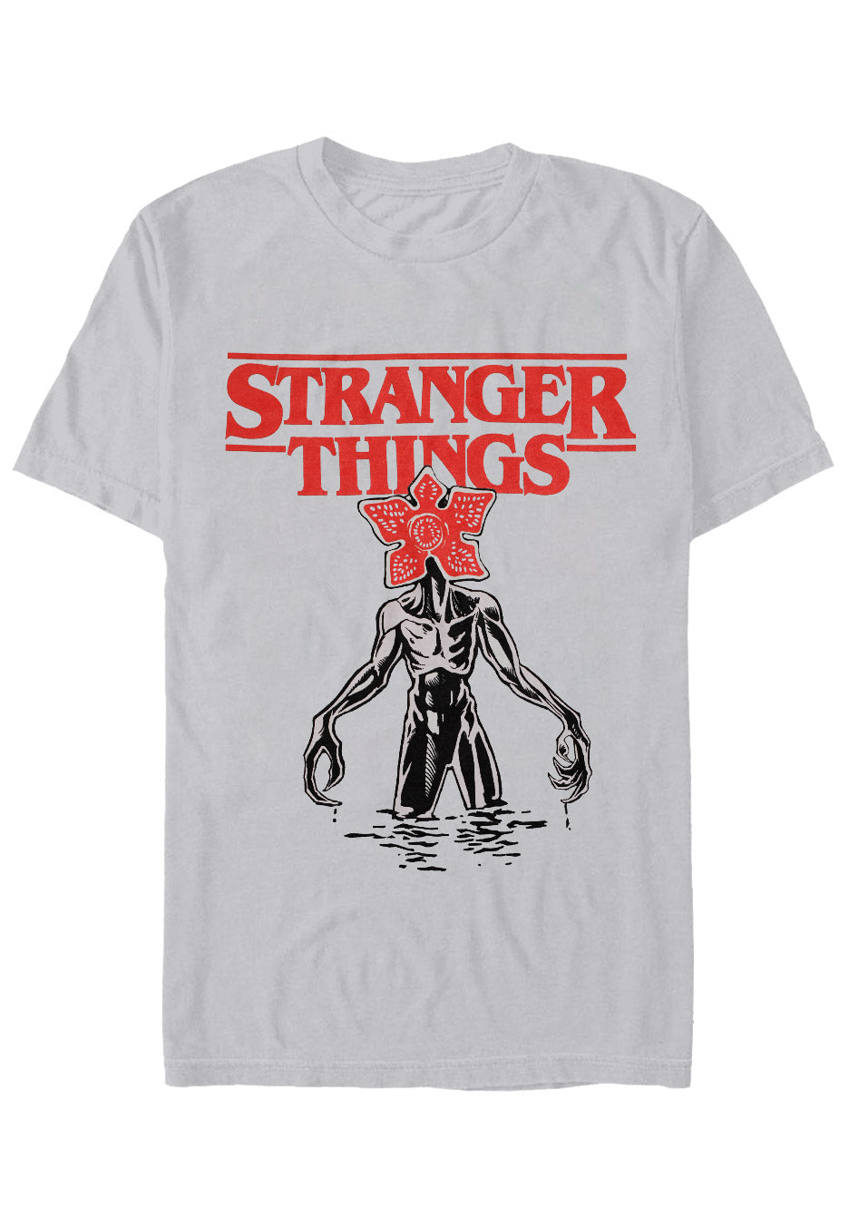 Stranger Things - Logo Demogorgon Grey - T-Shirt | Neutral-Image